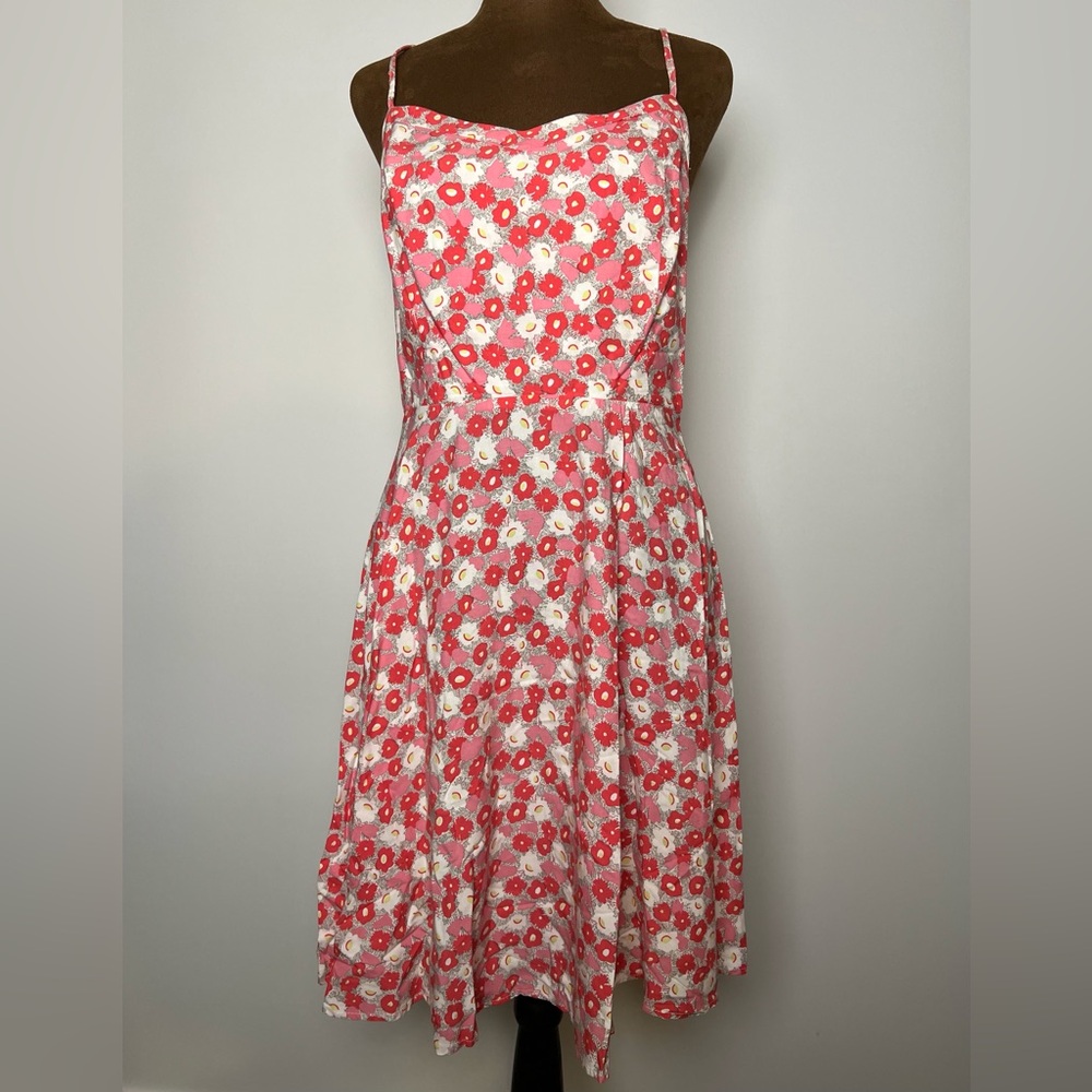 Old Navy Coral Floral Dress - Size M